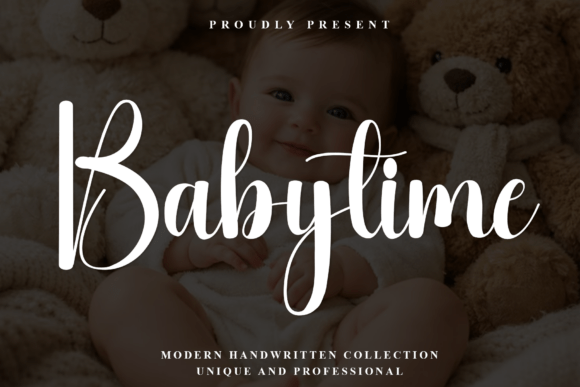 Babytime: A Modern Handwritten Script Font for Makers