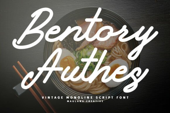 Bentory Authes: A Modern Script Font for Marketers