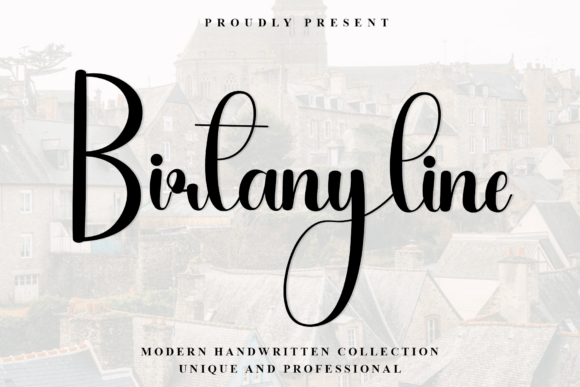 Birtanyline: A Crisp Modern Handwritten Font for Crafters