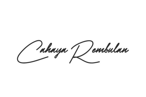 Cahaya Rembulan: A Sophisticated Script Font for Branding