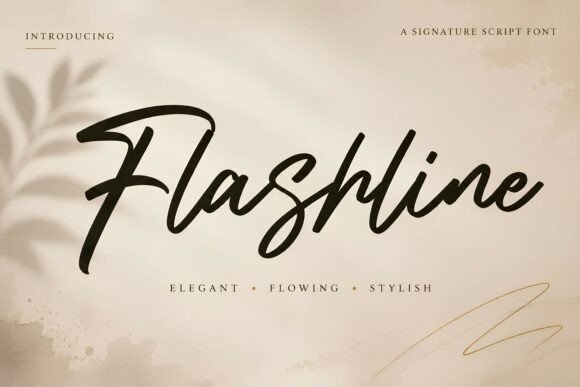 Flashline: The Modern Signature Script Font for Marketers