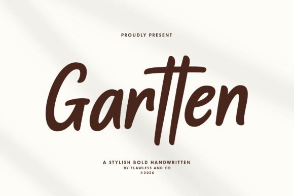 Gartten: A Bold Typeface for Modern Web Design