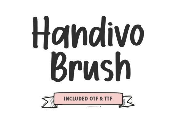 Handivo Brush: A Bold Handwritten Font for Crafters