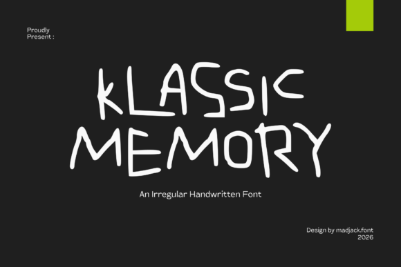 Klassic Memory: A Handwritten Font for Makers