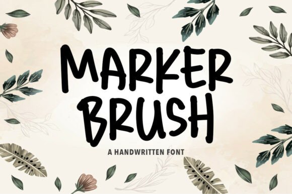 Marker Brush: A Bold Handwritten Font for Branding