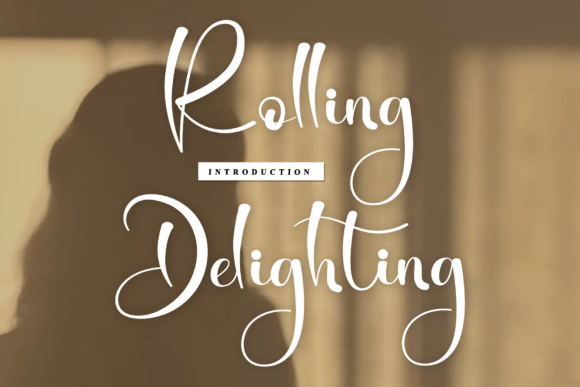 Rolling Delighting: A Rhythmic Script Font for Makers