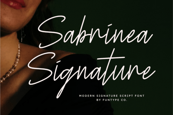 Sabrinea Signature: A Premium Script Font for Branding
