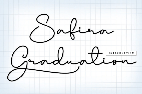 Safira Graduation: A Rhythmic Script Font for Campaigns