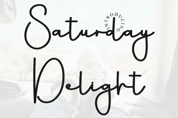 Saturday Delight: A Premium Script Font for Web Design