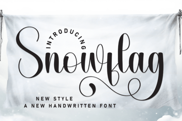 Snowflag: A Creative Script Font for Crafters