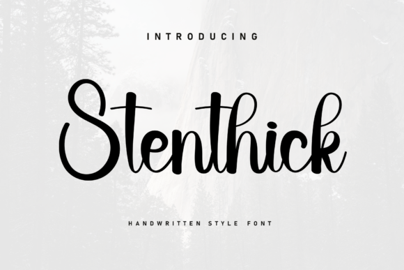 Stenthick: The Bold Handwritten Font for Campaigns