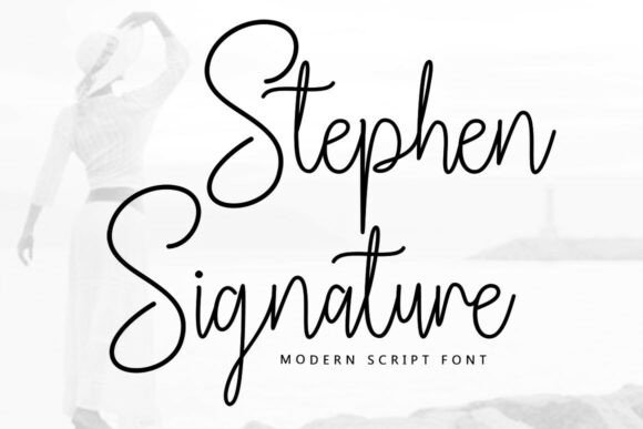 Stephen Signature: The Modern Script Font for Crafters