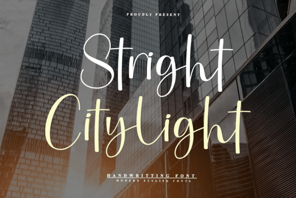 Stright Citylight: A Handwritten Font for Marketers