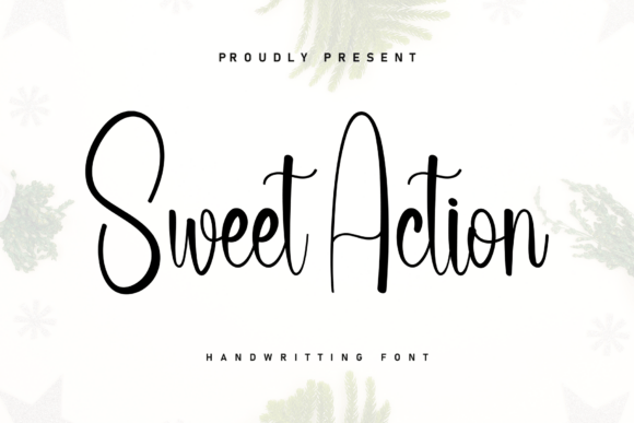 Sweet Action: A Charming Handwritten Font for Makers