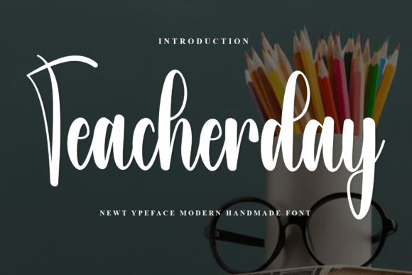 Teacherday: A Warm Script Font for Crafters
