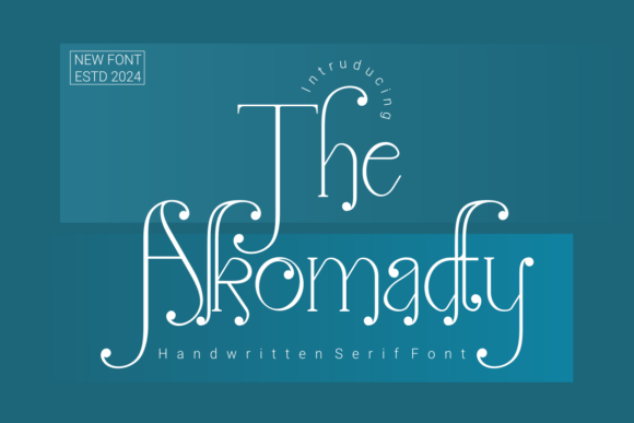 The Alkomadty: A Handwritten Serif Font for Branding