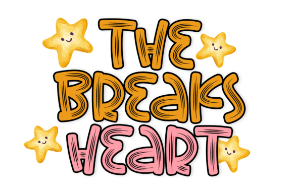 The Breaks Heart: A Rhythmic Script Font for Editorial Design