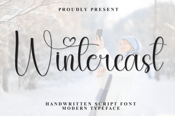 Wintercast: A Whimsical Script Font for Editorial Design