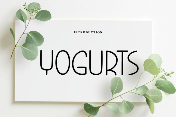 Yogurts: A Premium Script Font for Polished Branding